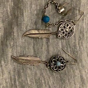 👻Dream Catcher Earrings and Ear Cuff👻